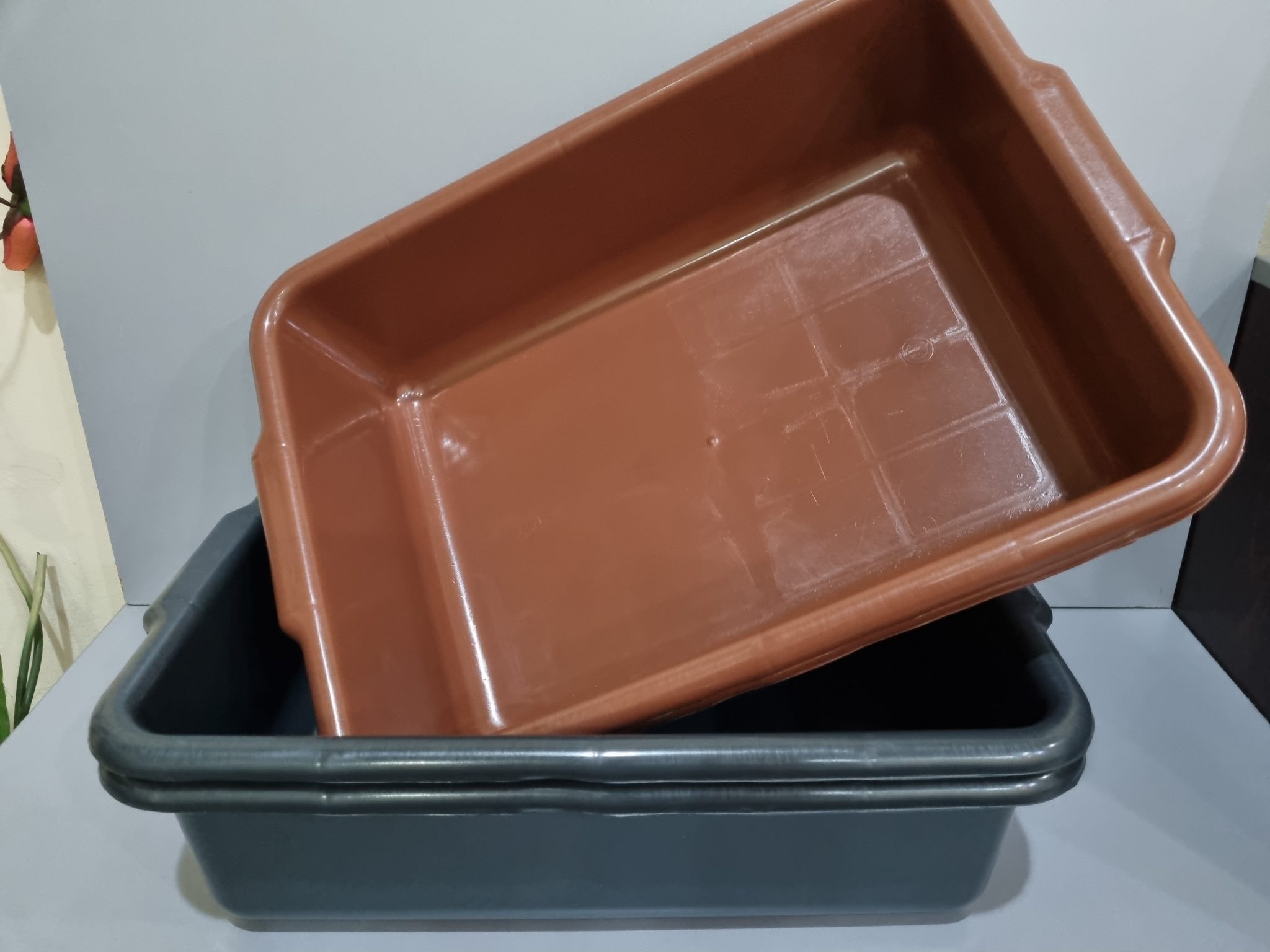 Пластмасово корито за домакинска работа – правоъгълен леген 52×36×14 см