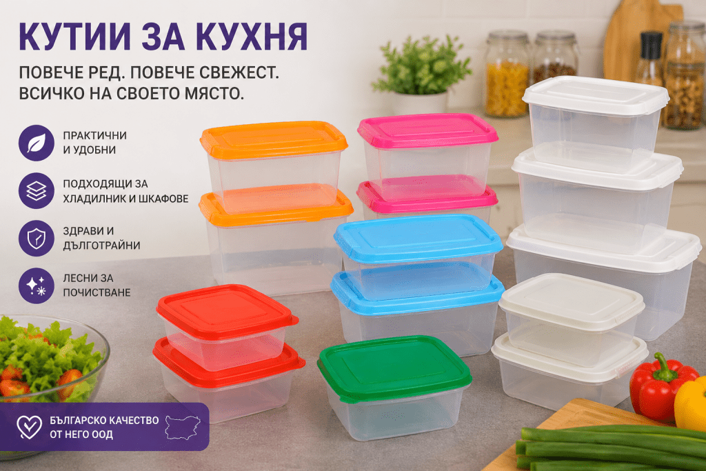 Кутиите, които правят кухнята по-подредена – практично решение за всеки дом